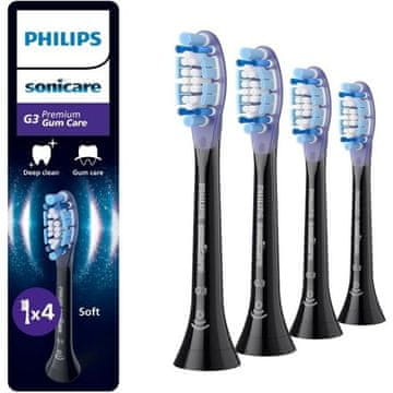Philips Zamjenska glava Premium Gum Care, 4 pcs, black