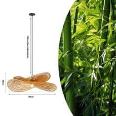 Immax Viseća lampa (08266L) BOHO MARIPOSA D80cm, E27, natural jute