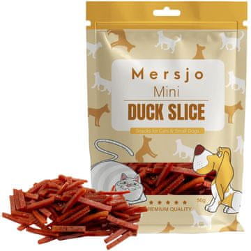 Mersjo Mačja poslastica - Mini kriške patke 50g