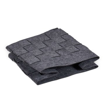 Northix Siva košara za pohranu od filca – set od 2 komada