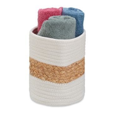 Northix Boho košara za pohranu od pamuka i vodenog zumbula – elegantno i funkcionalno rješenje