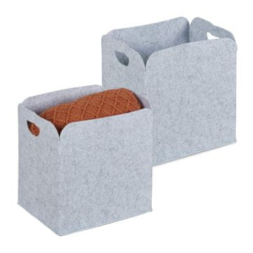 Northix Set od 2 filcane košare za pohranu