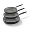 BE Living Set tava Essential Black 20-24-28 cm