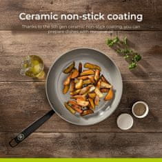 BE Living Set tava Essential Black 20-24-28 cm