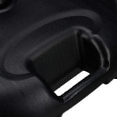 Northix Crna baza za suncobran lagana plastična, prenosiva, napunjiva vodom ili pijeskom