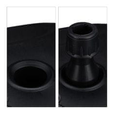 Northix Crna baza za suncobran lagana plastična, prenosiva, napunjiva vodom ili pijeskom