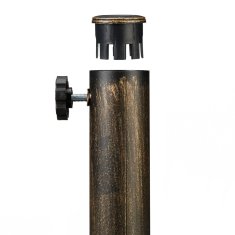 Northix Postolje za suncobran izgled lijevanog željeza, crno, stabilno, dekorativno