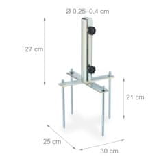 Northix Samoljepljiva magnetska traka 30 cm, nehrđajući čelik, za kuhinju i ured