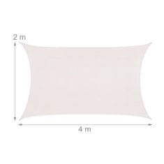 Northix Pravokutna tenda od HDPE-a, UV zaštita, za privatnost i hlađenje, za vanjski prostor