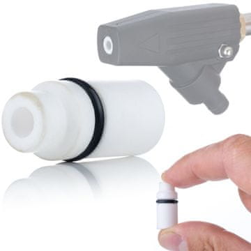 Rosfix Keramička Mlaznica Za Pjeskarenje Bijela – Visoka Izdržljivost, Porculanski Umetak | Izlaz 8,6 MM, Duljina 25,5 MM, Ø 11,2 MM