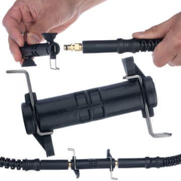 Rosfix Zamjenski Dio Za Visokotlačni Perač Kärcher K2–K7 Adapter – Click-Click Spoj | Trajna Plastika, Crna