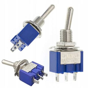 Rosfix Mts-103 Polugasti Prekidač – On-Off-On, 3A/250V I 6A/125V | 20 MΩ, 1500 Vac, -25–85°C, Za Lemljenje