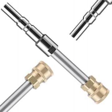 Rosfix Zamjenski Dio Za Visokotlačni Perač Kranzle D12, Nilfisk Alto Cijev Za Prskanje Adapter 1/4" QC – 16 CM, 275 BAR | Mjed I Čelik
