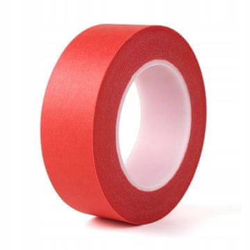 Rosfix Crveni Trak Za Bojanje 50 MM X 50 m – Profesionalan, Akrilni Ljepilo | Jednostavno Uklanjanje, Krepirani Papir