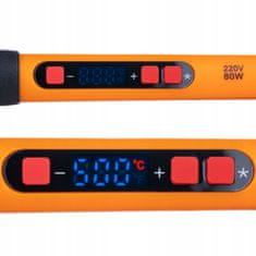 Rosfix PRO 80W LCD 17U1 Set Za Lemljenje – Precizna Lemilica S LCD, 6 Zamjenskih Mlaznica, Usisivač, ESD Pinceta | 180–500°C, 230V, 80W