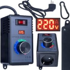 Rosfix 4000W Regulator Broja Okretaja – Podesiv 0–240V, 10A | 2400W Otpornost, 1500W Ind., 120×65×55 MM