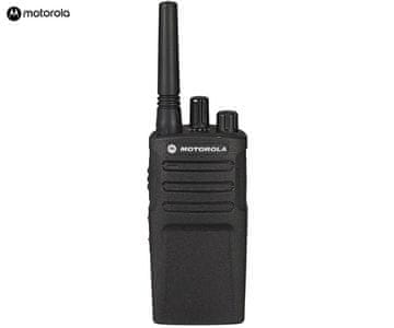 Motorola XT420 walkie talkie, 1-KOMPLET, PMR446, 16 kanala / 219 privatnih kodova, domet 9 km, + pribor, crni
