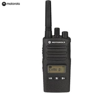 Motorola XT460 walkie-talkie, 1-KOMPLET, PMR446, 16 kanala / 219 privatnih kodova, domet 9 km, +pribor, crni