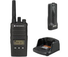 Motorola XT460 walkie-talkie, 1-KOMPLET, PMR446, 16 kanala / 219 privatnih kodova, domet 9 km, +pribor, crni