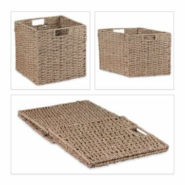 Northix Pletena košara za pohranu od morskih algi