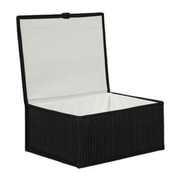 Northix Set 3 bambusove košare za shranjevanje z pokrovi