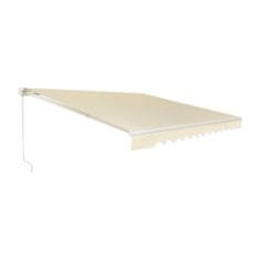 Northix Uvlačna balkonska tenda 360x300 cm bež s podesivim kutom