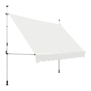 Northix Uvlačna balkonska tenda 350 cm otporna na UV zračenje s podesivom visinom