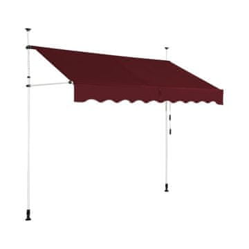 Northix Uvlačna balkonska tenda 350 cm otporna na UV zračenje s podesivom visinom