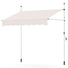 Northix Uvlačna balkonska tenda bez bušenja otporna na UV zračenje 200 cm