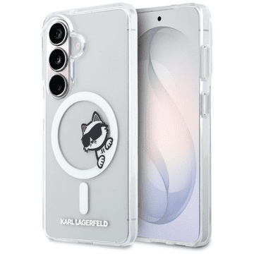 Karl Lagerfeld Originalna MagSafe maskica za Samsung Galaxy S26 5G - Peekaboo Choupette - prozirna - KLHMS26S6HCPSCT