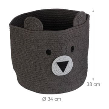 Northix Košara za shranjevanje igračk iz bombažnega vrvi mehka