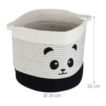 Northix Košara za shranjevanje igračk iz bombažnega vrvi sklopiva