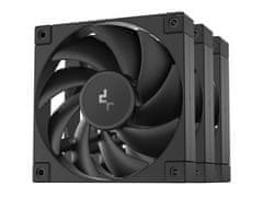 DEEPCOOL FD12 ventilator za kućište, 3-u-1, 120 mm, PWM, crni (R-FD12-BKNPN3-G)