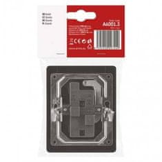 EMOS Utičnica A6001.3 Double socket, anthracite