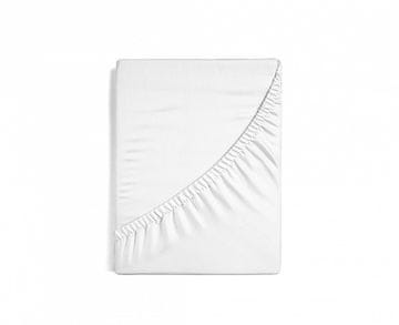 Matějovský List BED SHEET white jersey with elastane 180x200x40