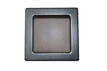 HACO Rešetka kamina Fireplace grate with frame and LKM mesh, 170 x 170 mm, graphite lacquer 0720