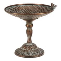 Autronic Metalni stalak Metal stand - 29 cm, arrangement stand, with birds, copper (FUP548)