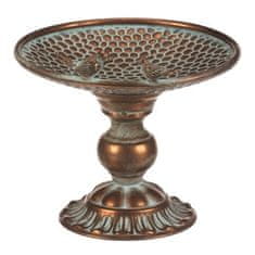 Autronic Metalni stalak Metal stand - 24 cm, arrangement stand, with birds, copper (FUP547)