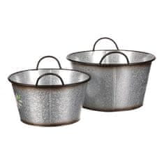 Autronic Pakiranje cvijeća Metal flower box, set of 2. Rose design. (OK6386)