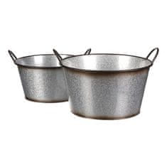 Autronic Pakiranje cvijeća Metal flower box, set of 2. Rose design. (OK6386)