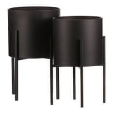 Autronic Stajati Stand - metal, round, black matte, price for a set of 2 pieces (FA5006)