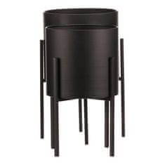 Autronic Stajati Stand - metal, round, black matte, price for a set of 2 pieces (FA5006)