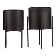 Autronic Stajati Stand - metal, round, black matte, price for a set of 2 pieces (FA5006)