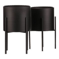 Autronic Stajati Stand - metal, round, black matte, price for a set of 2 pieces (FA5006)