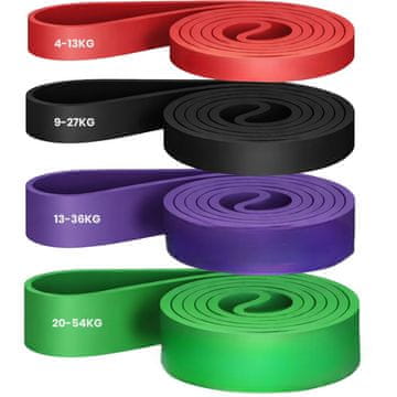 MG Training elastične trake za vježbanje 4 kom, šarene