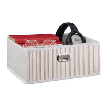 Northix Ravna bambusova košara za shranjevanje s zložljivo polico