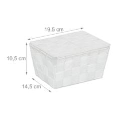 Northix Košara za pohranu s poklopcem izdržljive tkanine za kupaonico in dnevno sobo