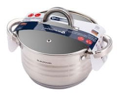 Blaumann Lonac s poklopcem BL-1019 nehrđajući čelik 18 cm Gourmet linija