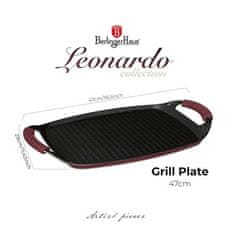 Berlingerhaus Ploča za roštilj s titanskim premazom BH-8047 47 cm Leonardo Collection