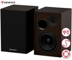 Genesis ARSEN 302BT računalni zvučnici, Bluetooth 5.3, smeđi